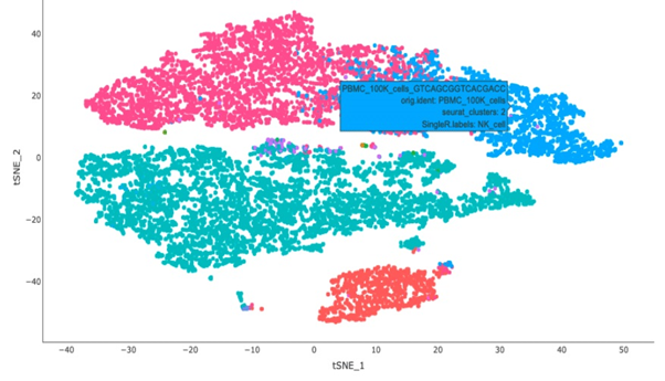 Interactive tSNE plots