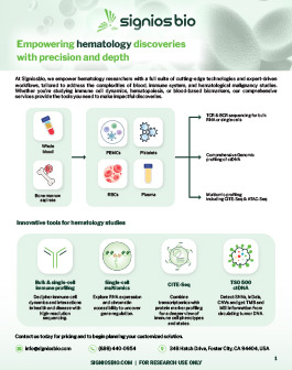 Empowering hematology discoveries with precision and depth brochure thumb
