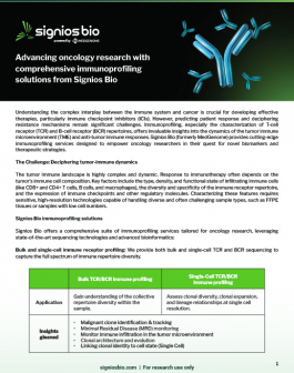 Immune profiling for oncology research-note